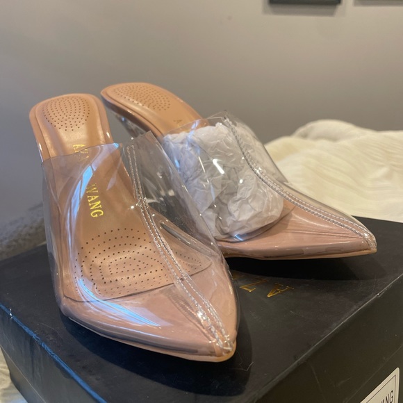 Azalea wang take it slower wedge mule in nude- 7 - Picture 7 of 11